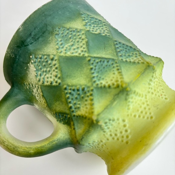 Vintage Anchor Hocking Kimberly Mug in Green - Picture 5 of 6